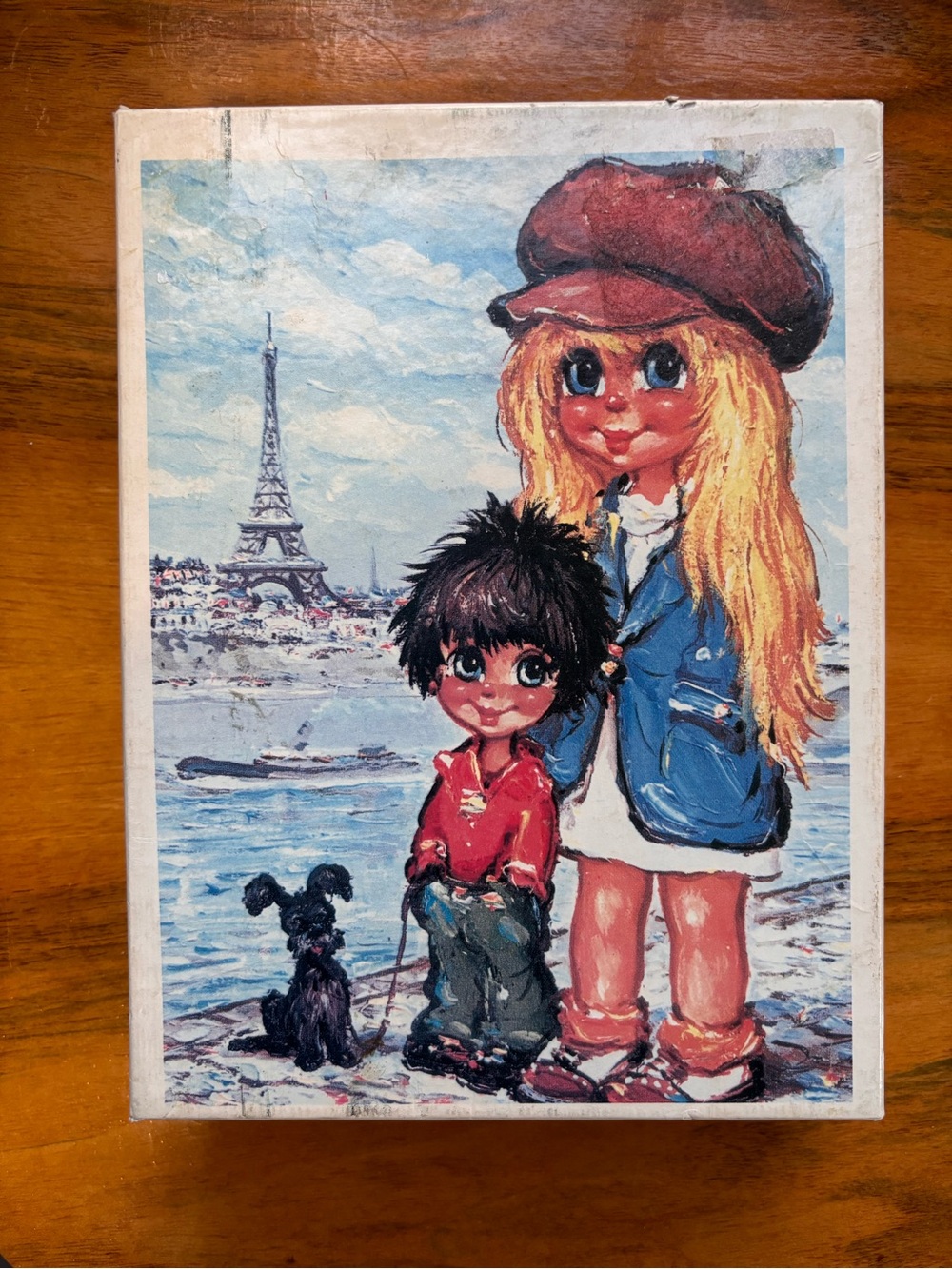 Vintage BIG EYES Michel Thomas Parisian Kids illustration PUZZLE 1960